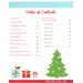 The table of contents in the Holiday Wishes Book | Shabby Fabrics