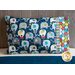 The beautiful Piccadilly Travel Pillowcase displayed on a bed | Shabby Fabrics