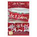 The front of the Let it Snow Pillow Pattern by Shabby Fabrics