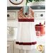 The Hanging Towel - Super Bloom - Pink hanging from a counter | Shabby Fabrics