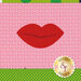 The red lips mask on the Safety First Face Mask Panel | Shabby Fabrics