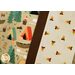 A close up of the accent stripe on the Camping Crew Magic Pillowcase - Shabby Fabrics