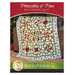 The front of the Poinsettia & Pine Patchwork Quilt pattern by Shabby Fabrics