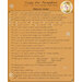 The back of the Crazy for Pumpkins pattern showing fabric requirements | Shabby Fabrics