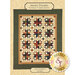 The front of the Woven Dreams pattern showing the finished quilt design
