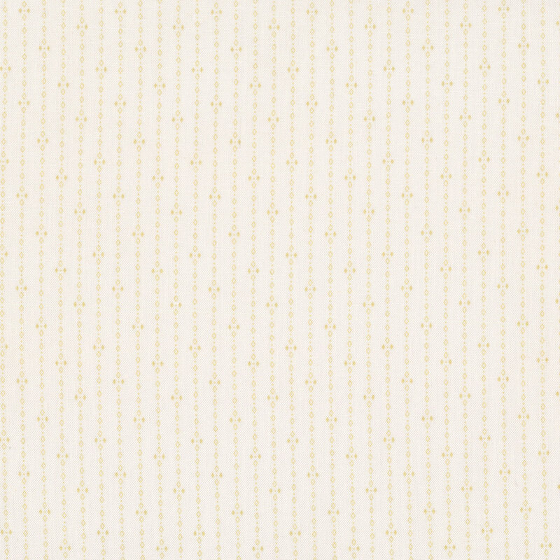 Tonal cream fabric features thin diamond stripe with bow tie pattern | Shabby Fabrics