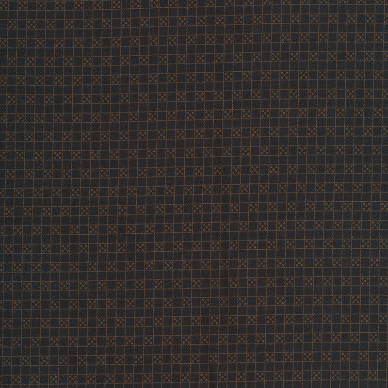 Small gold checkered patterns on a black background