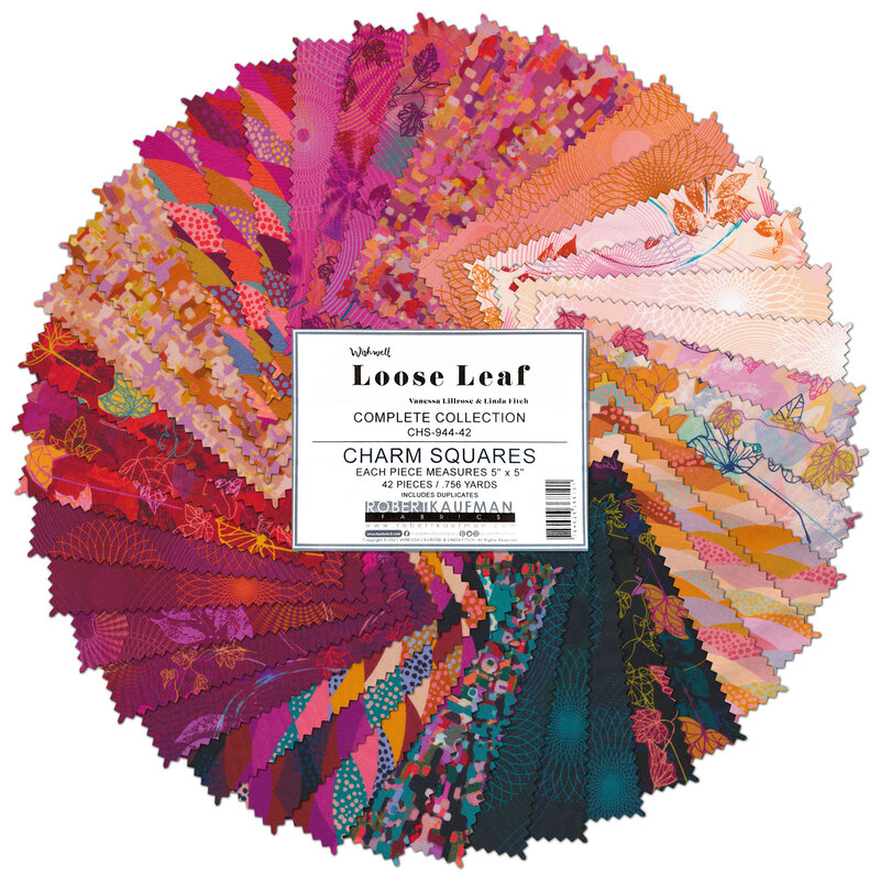 Wishwell Loose Leaf 5" Squares by Robert Kaufman Fabrics Shabby Fabrics