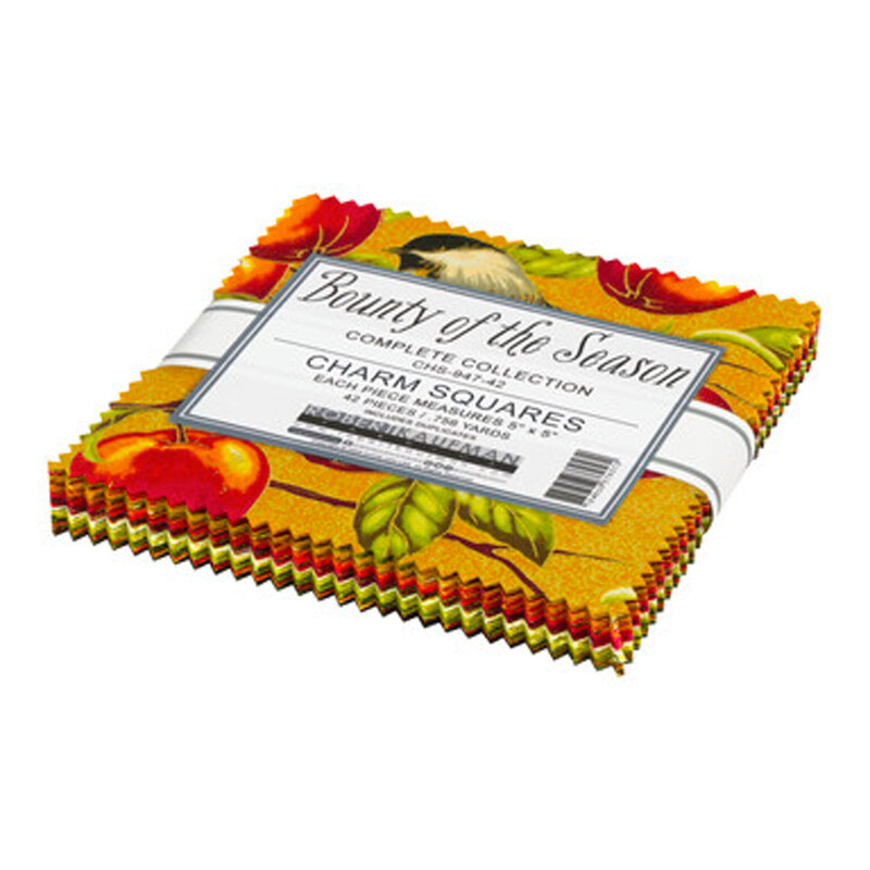 Bounty of the Season 5" squares on a white background