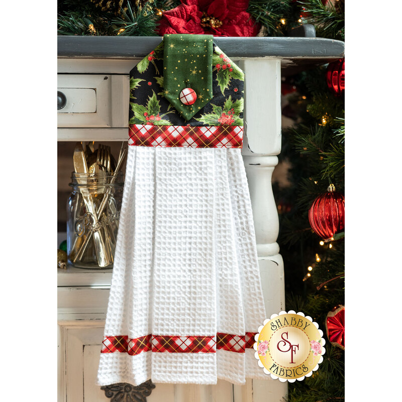 Hanging Towel Kit - Glad Tidings Metallic - Black