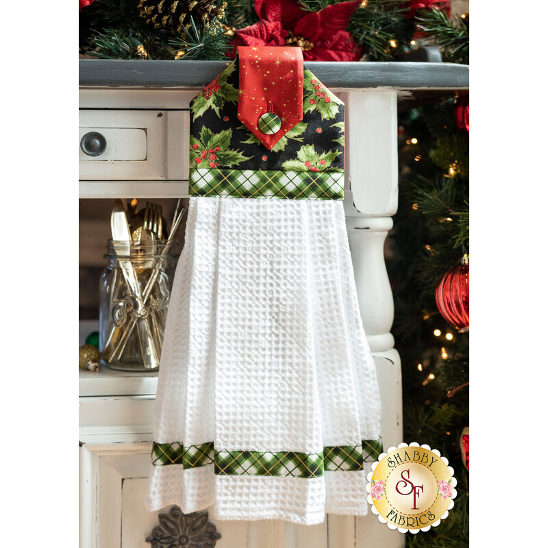 Hanging Towel Kit - Glad Tidings Metallic - Green