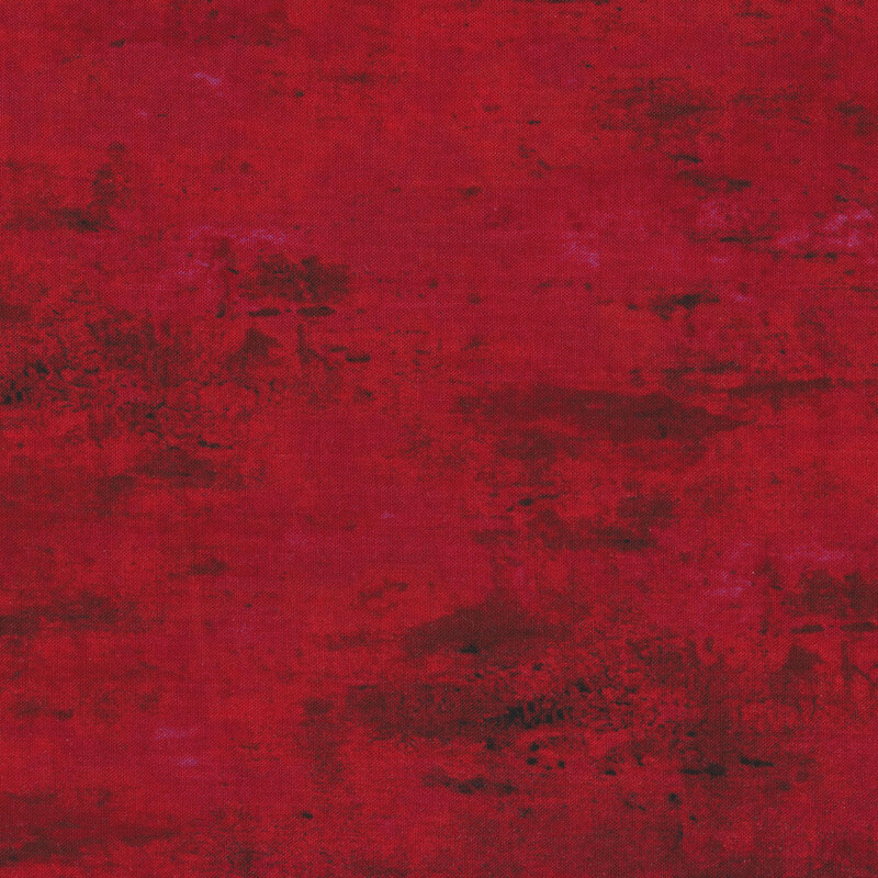 Dark red tonal fabric features vintage style texture | Shabby Fabrics