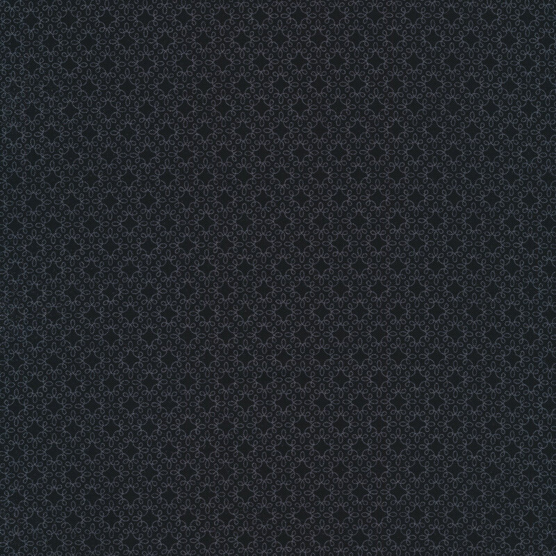 Light gray swirled star lattice on a black background