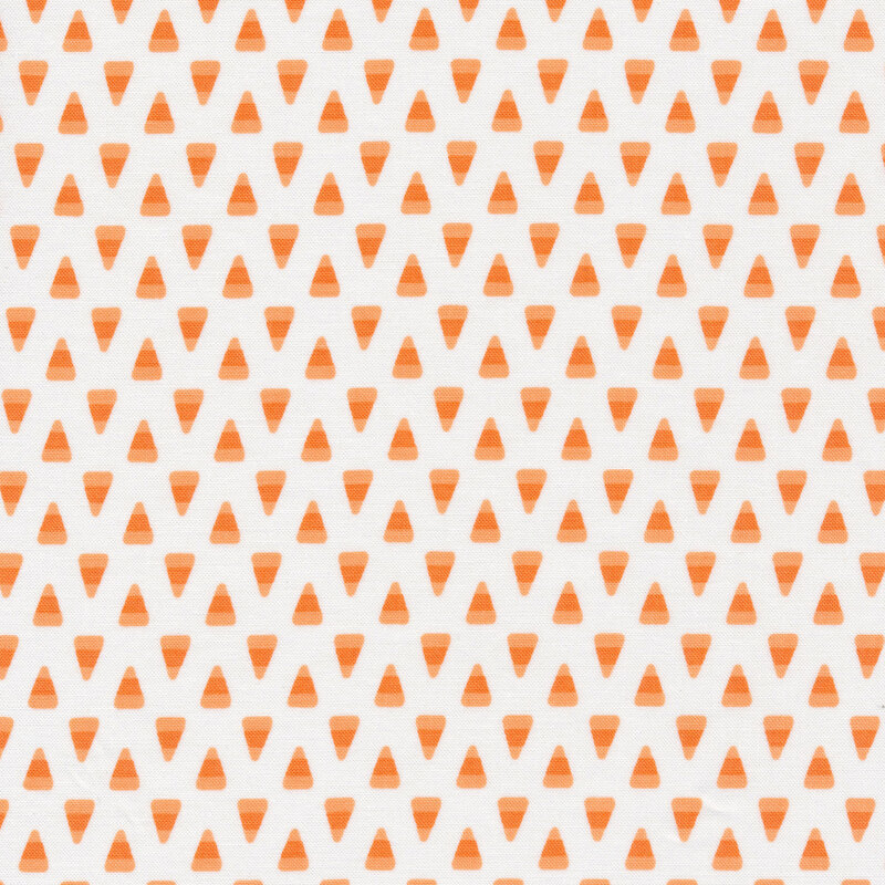 Candy corn on a white background