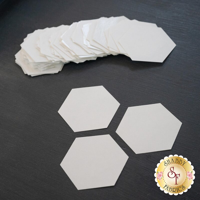 Freezer Paper Hexies - 1 1/8