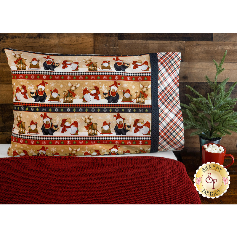 Magic Pillowcase Kit - Timber Gnomies - Standard Size - Tan
