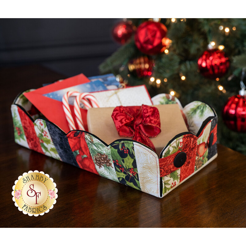 Scalloped Basket Kit - Cardinal Noel