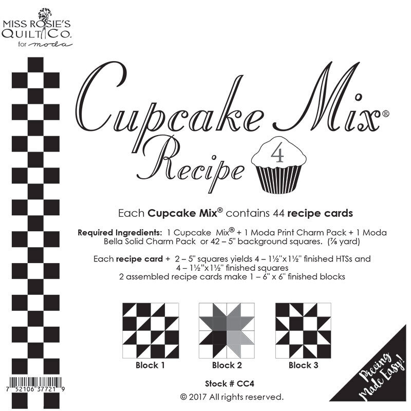 Miss Rosie's Quilt Co - Cupcake Mix Recipe 4 - 44ct