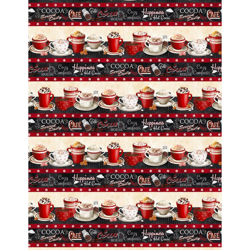 Hot chocolate repeating stripe