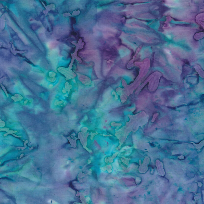 Mottled blue and purple