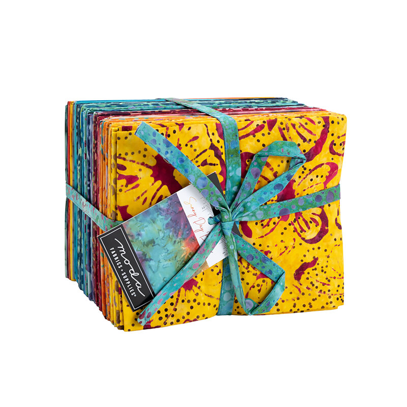 Sunny Day Batiks FQ Set on a white background