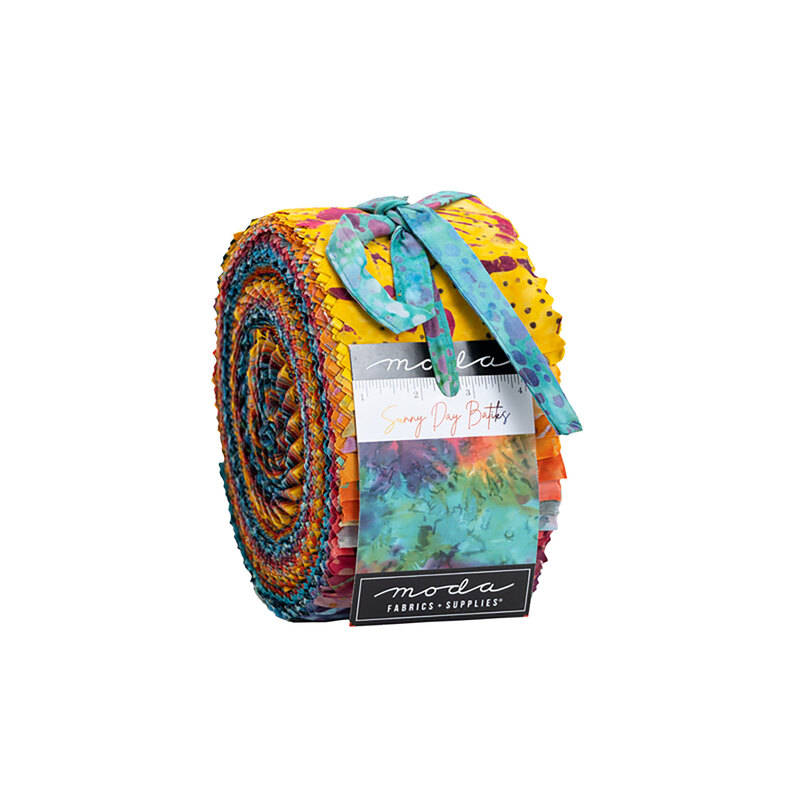 Sunny Day Batiks Jelly Roll on a white background