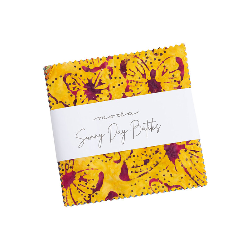 Sunny Day Batiks Charm Pack on a white background