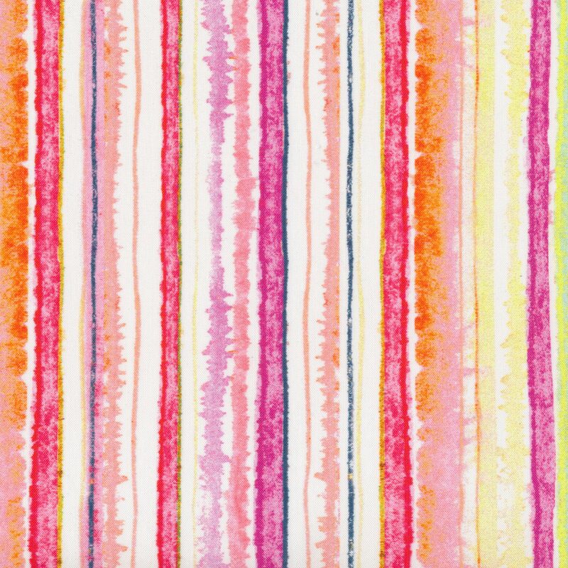 Colorful stripes on a white background