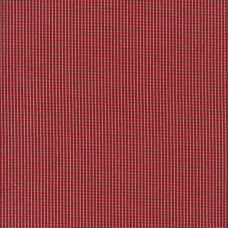 Crosshatch grid on a red background