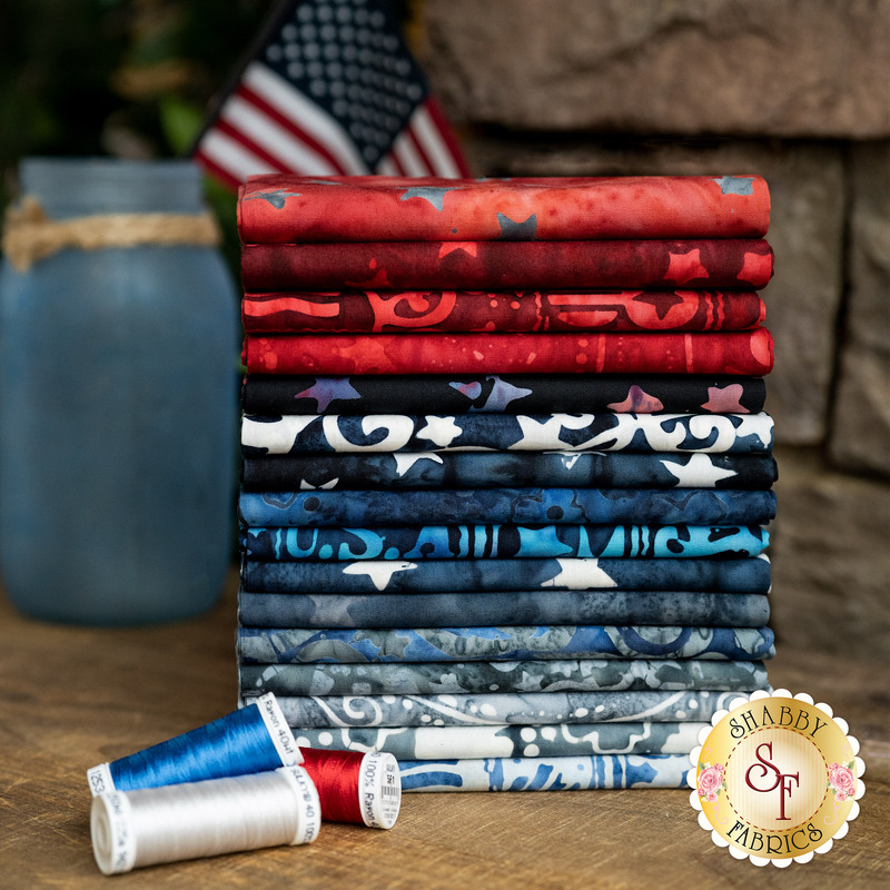 Bandana USA FQ Set by Northcott Fabrics Shabby Fabrics