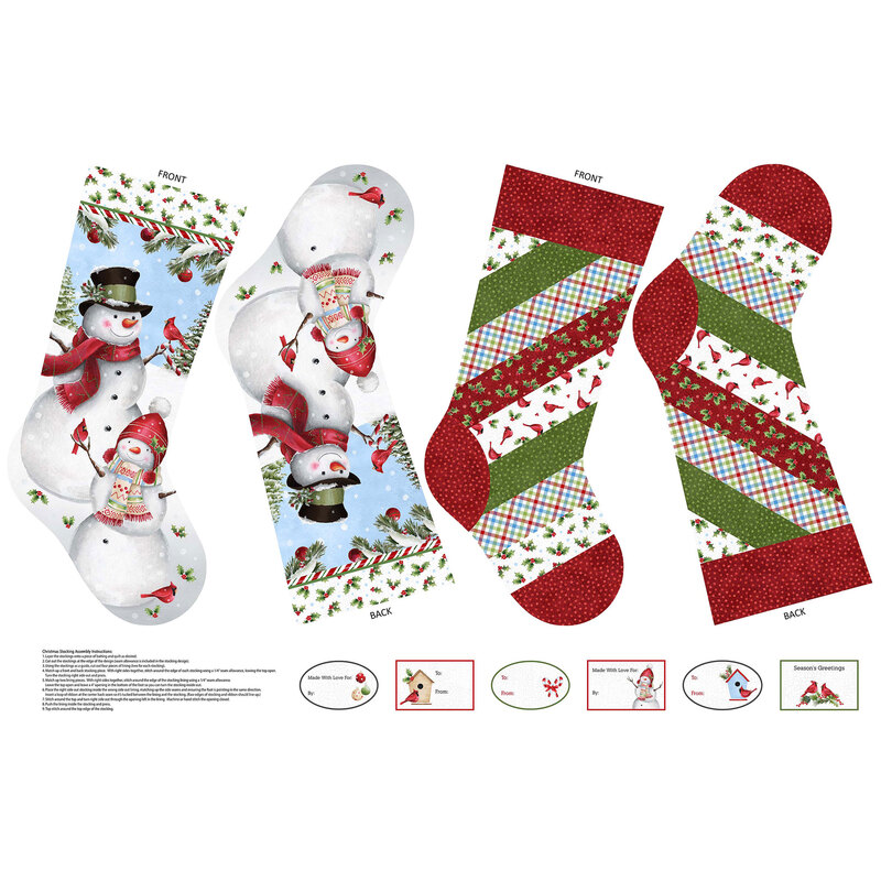 The Winter Welcome Holiday Stocking Panel