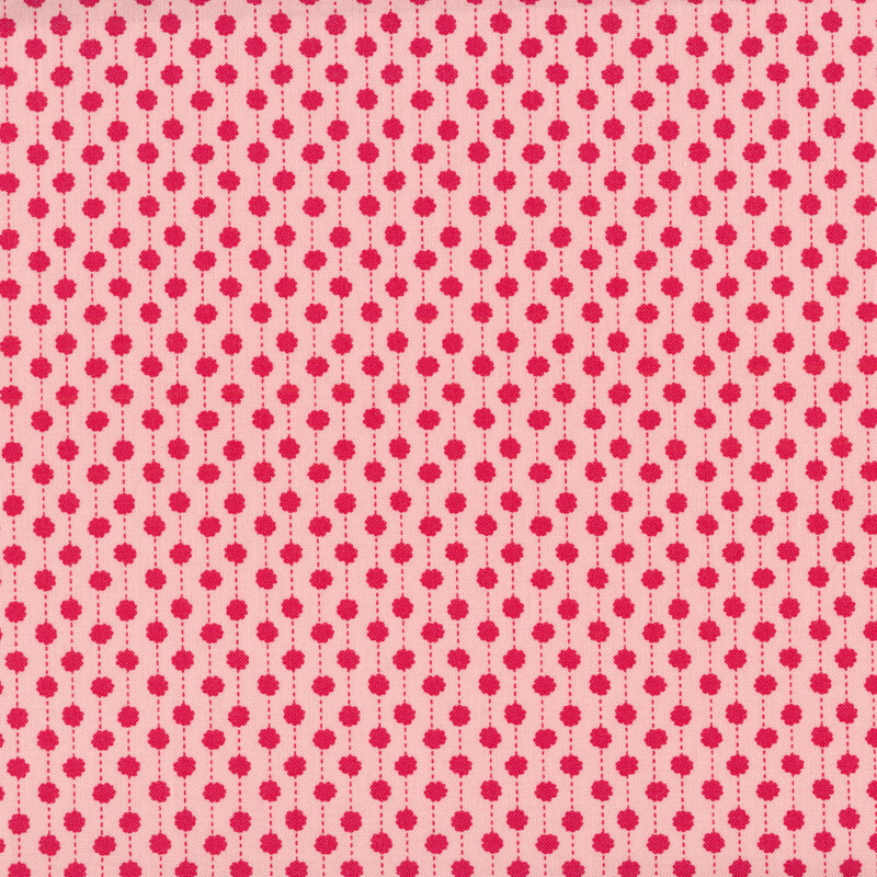 Red stripes on a pink background