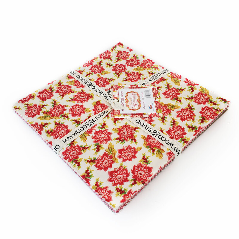 A collage of fabric from the Sweet Beginnings collection