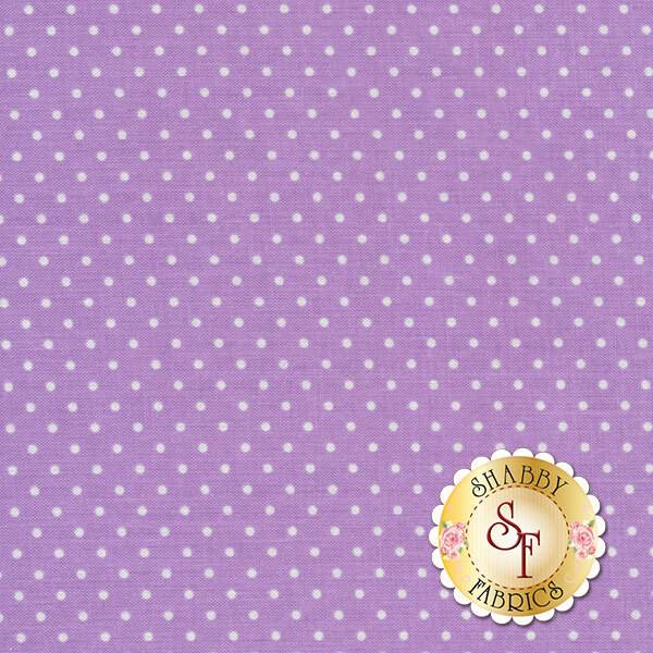 Lavender with little white polka dots