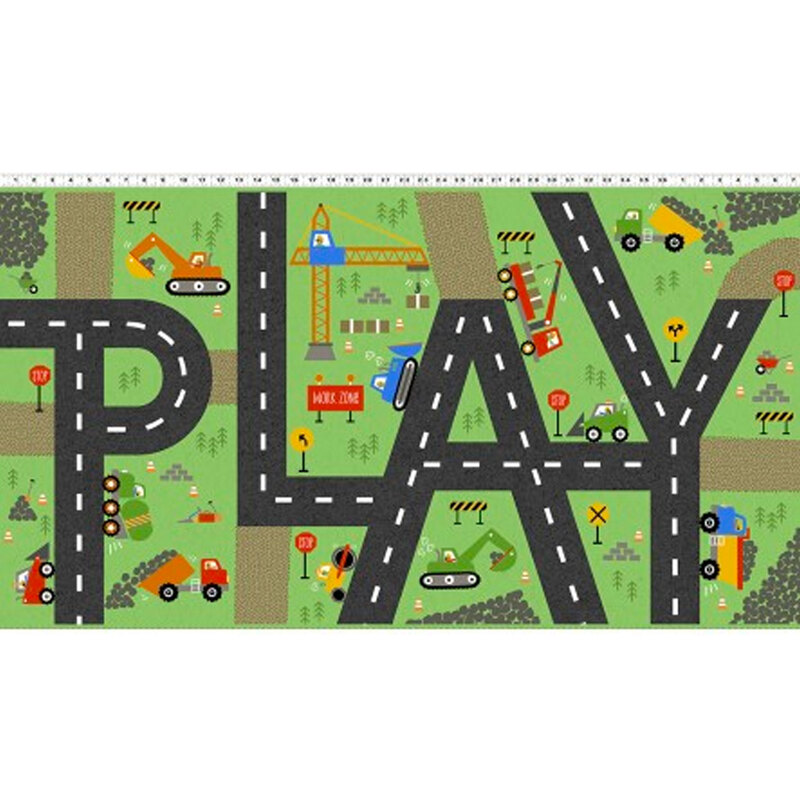 Green Play Zone road construction panel