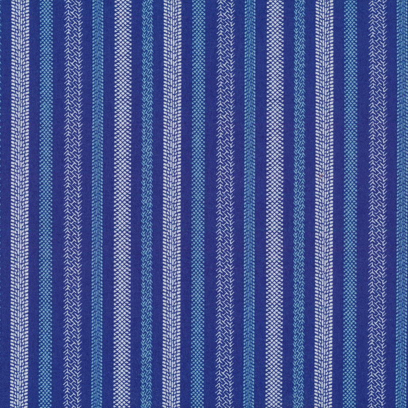 Tire track stripes on a blue background