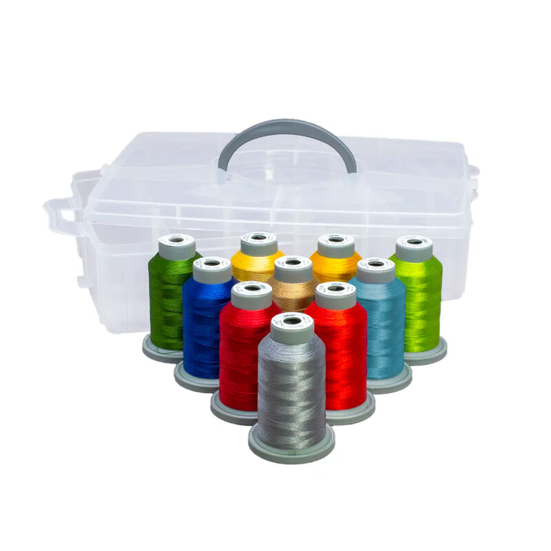 The coordinating 10 piece Machine Embroidery thread set from Kimberbell