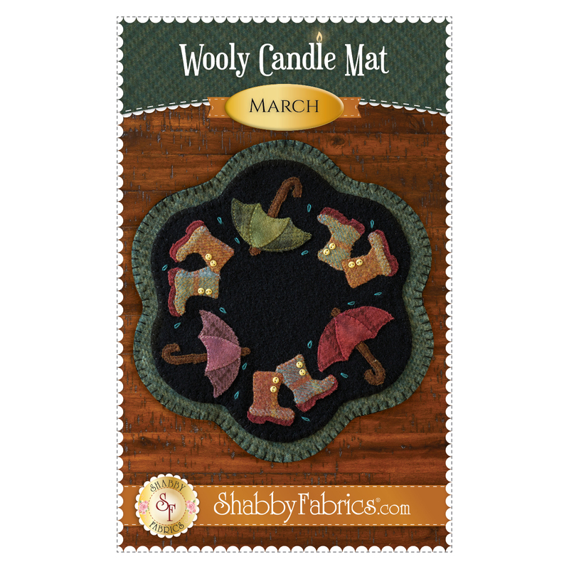 The front of the Wooly Candle Mat - March - Pattern
