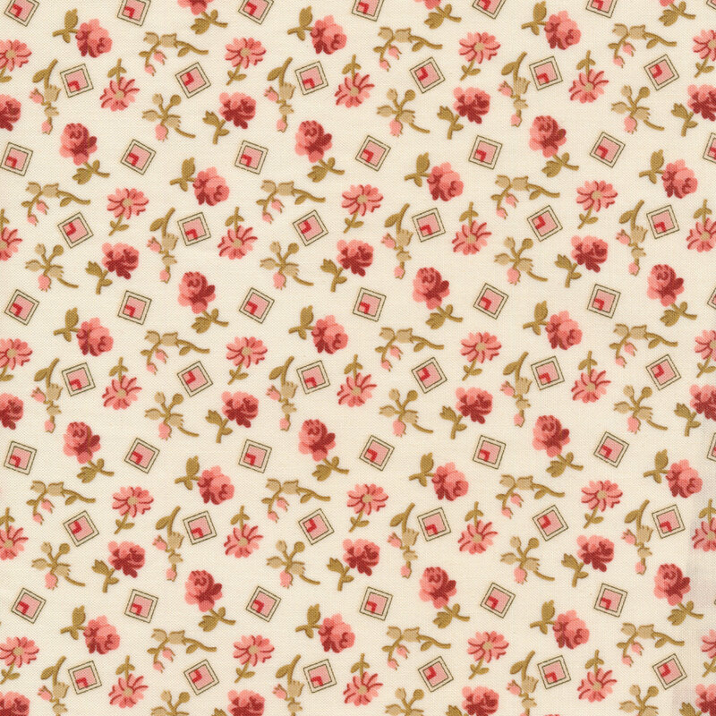 Little Sweetheart 8828-L by Edyta Sitar for Andover Fabrics | Shabby ...