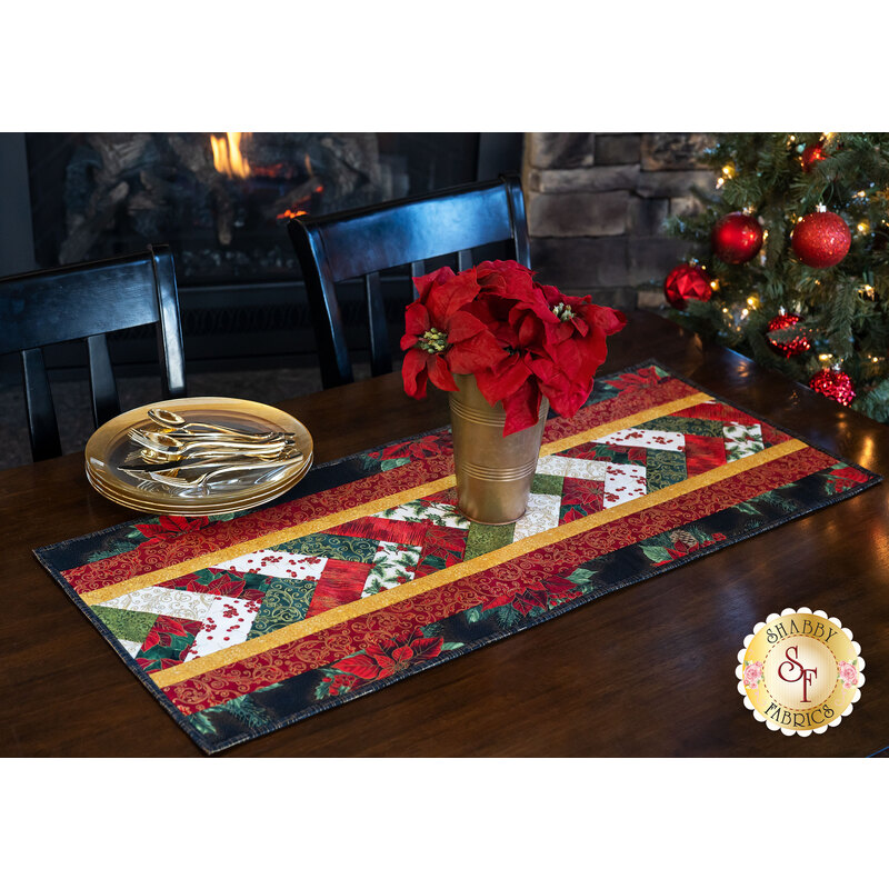 Quilt As You Go Venice Table Runner Kit - Holiday Flourish 13 | Shabby ...