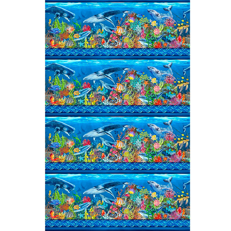 The blue Calypso II border stripe