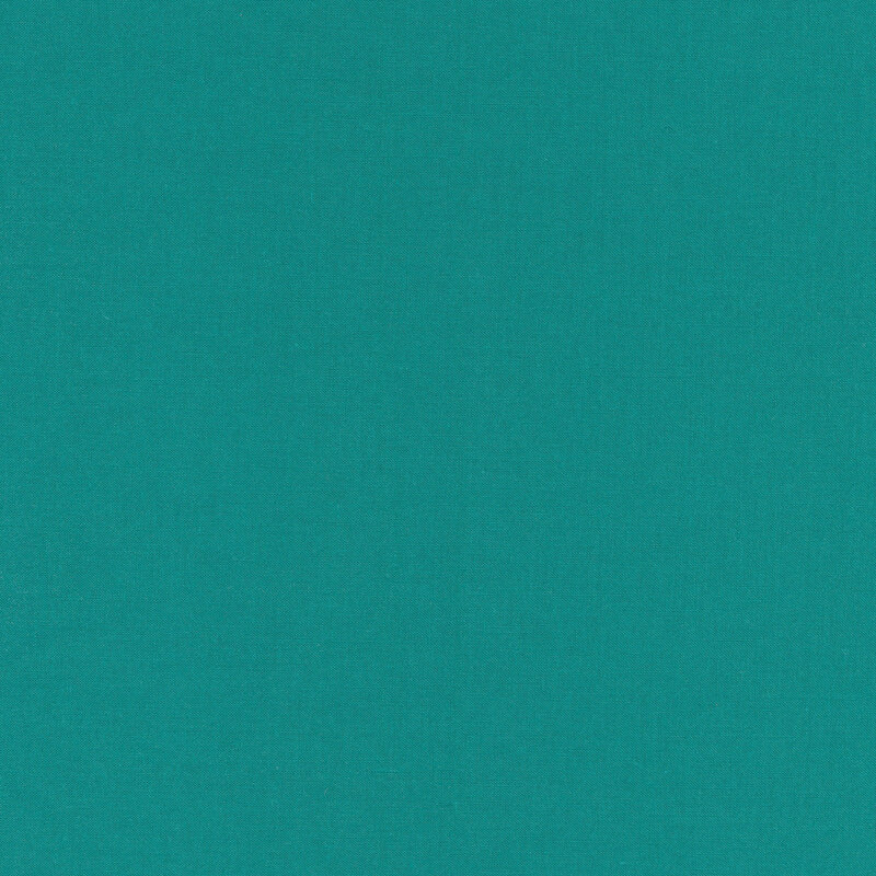 Solid teal silky fabric