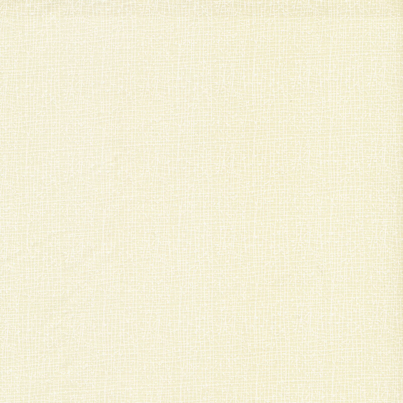 Scan of tonal cream fabric featuring a textured crosshatch pattern