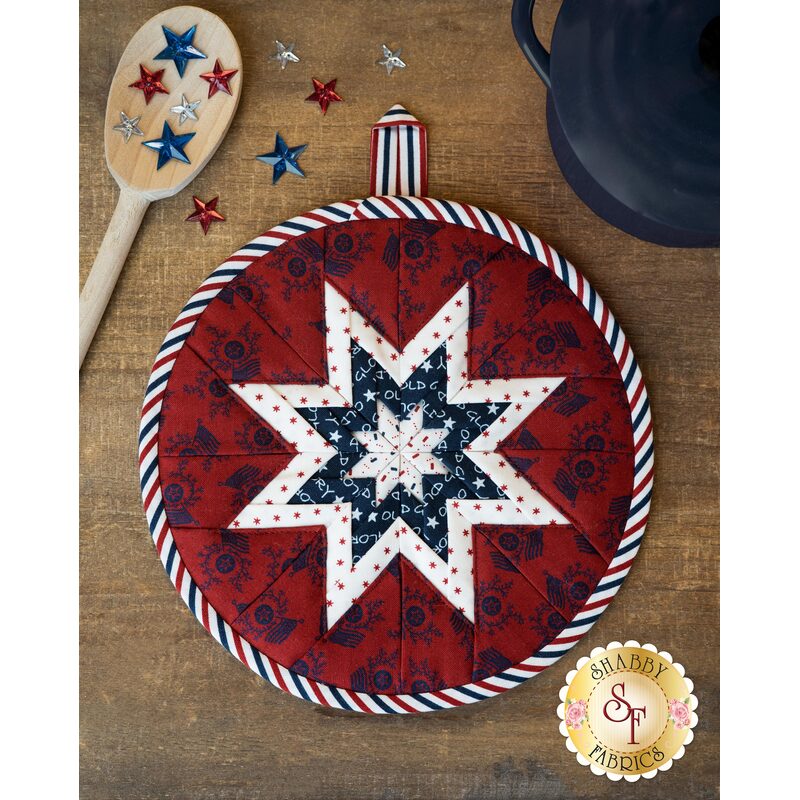 Folded Star Hot Pad Kit - American Gathering - Red