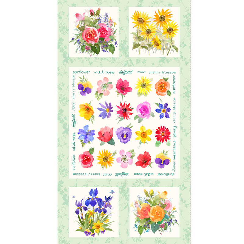 A beautiful floral panel