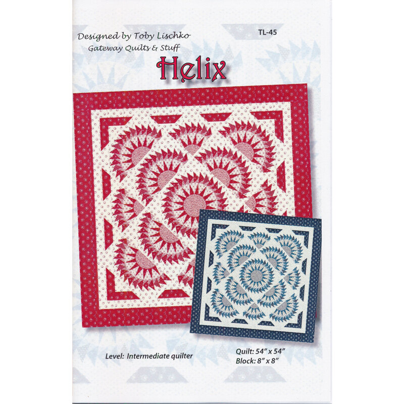 The front of the Helix quilt pattern