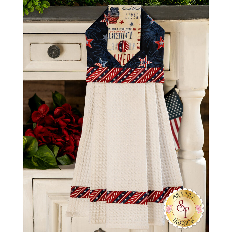 Hanging Towel Kit - Liberty Lane - Dark Blue
