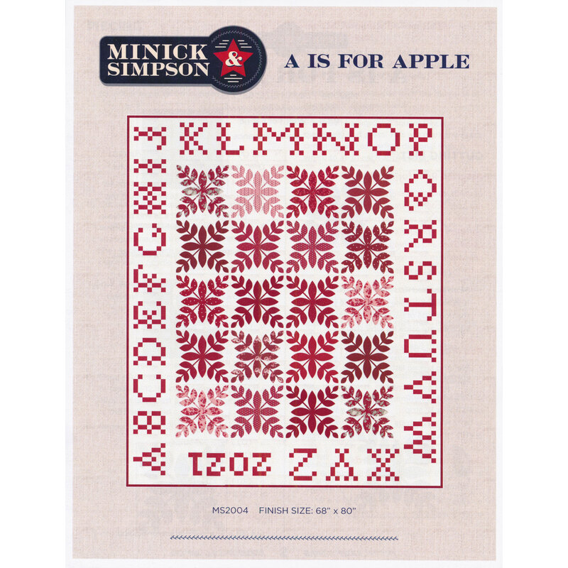The front of the A is for Apple pattern
