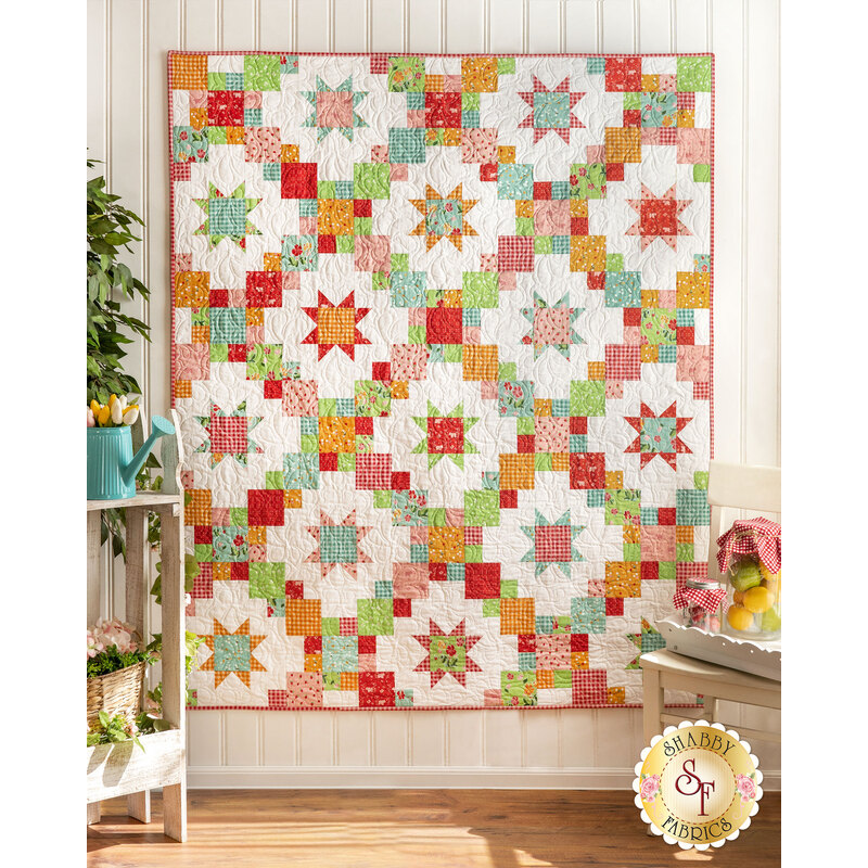 Brightly Quilt Kit - Strawberry Honey | Shabby Fabrics