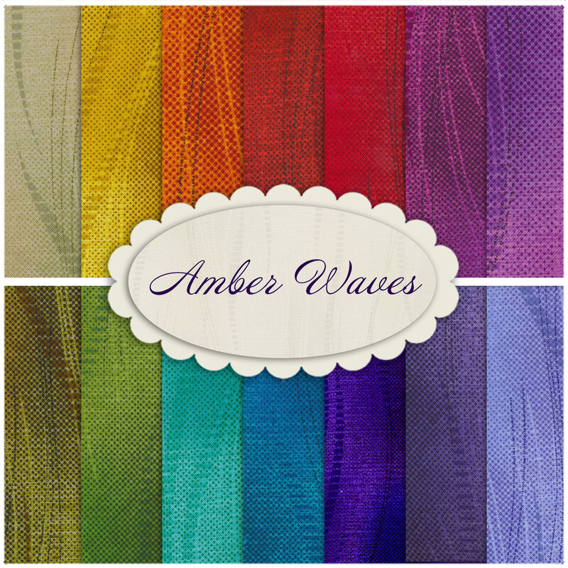A collage of fabric from the Amber Waves/Casablanca collections